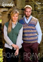 Knitting Pattern - Wendy 5794 - Roam 4 Ply - Tank Top and Waistcoat